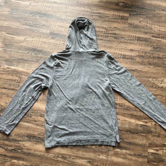 3/$25 - Easy Wear grey long sleeve hooded tshirt - Picture 10 of 10